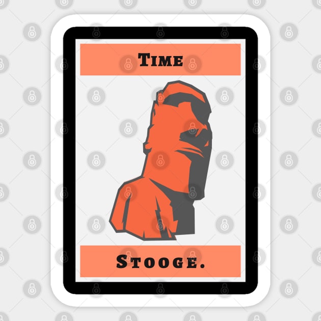 Time Stooge Sticker by DiscoveredThings